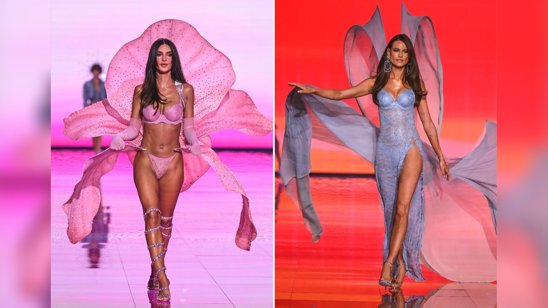 Während Emily Ratajkowski (li.) neu in die Reihen der Engel aufgenommen wurde, ist Behati Prinsloo seit 18 Jahren Teil der Victoria's-Secret-Familie.