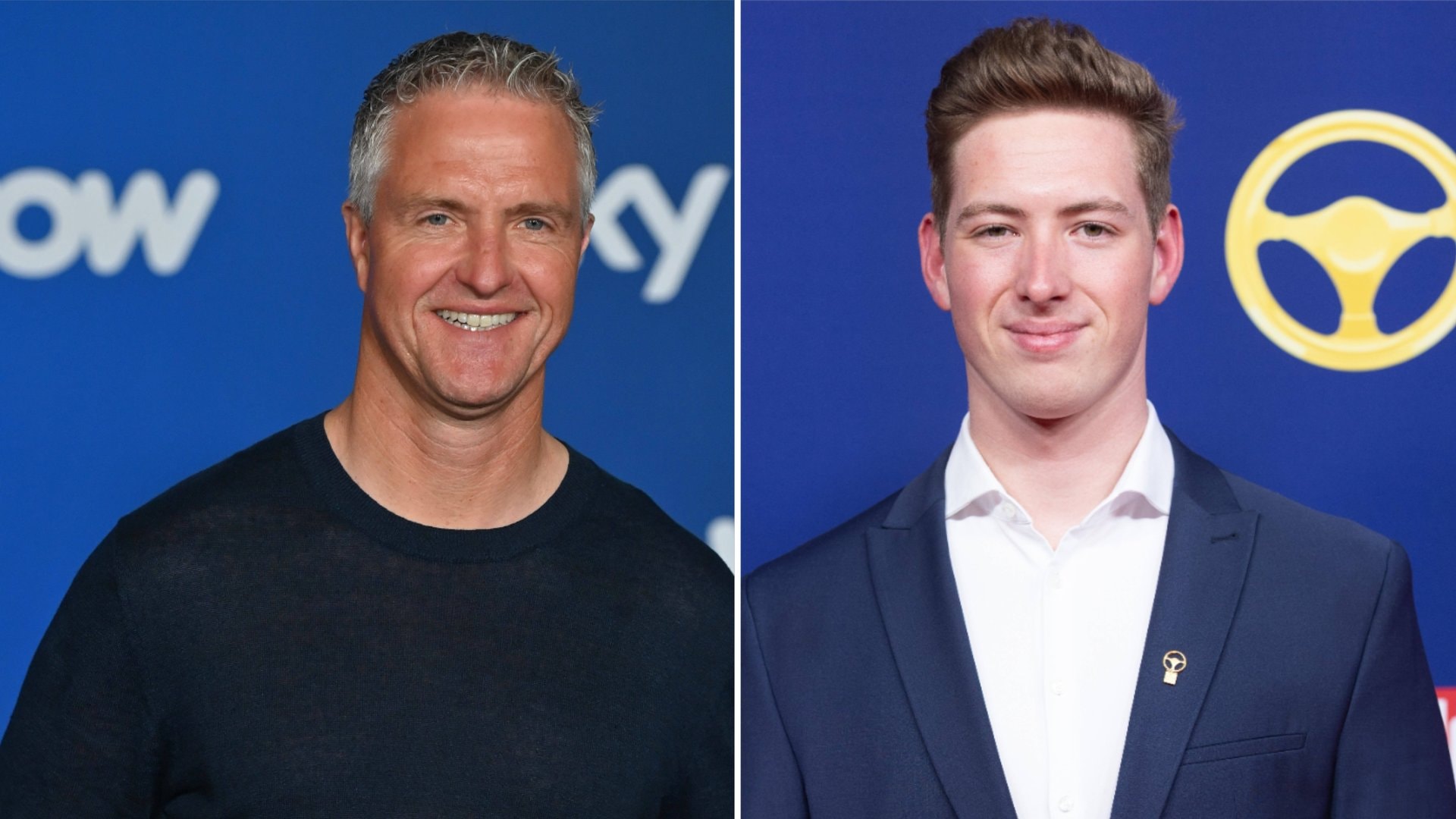 Ralf Schumacher (li.) freut sich darüber, dass Sohn David ihn früh zum Opa macht.
