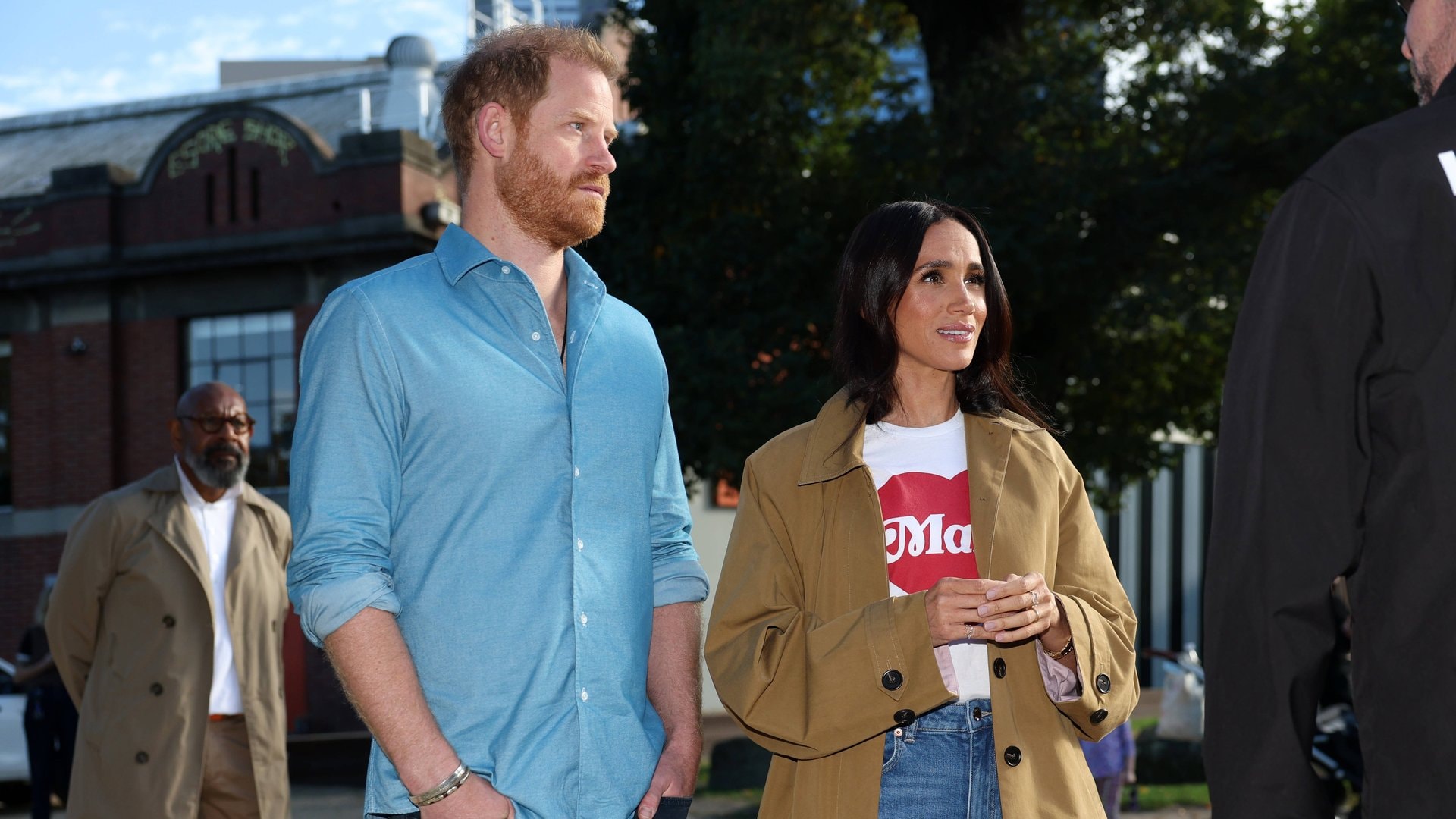 Treffen sich auf der Insel mit den Kindern: Prinz Harry und Herzogin Meghan.