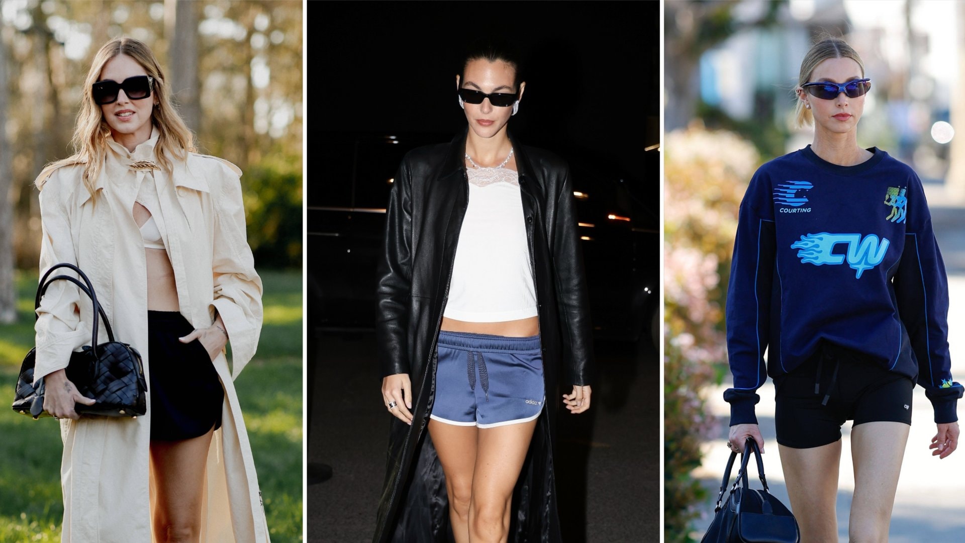 Chiara Ferragni, Vittoria Ceretti und Whitney Port interpretieren die sportlichen Track Pants unterschiedlich.