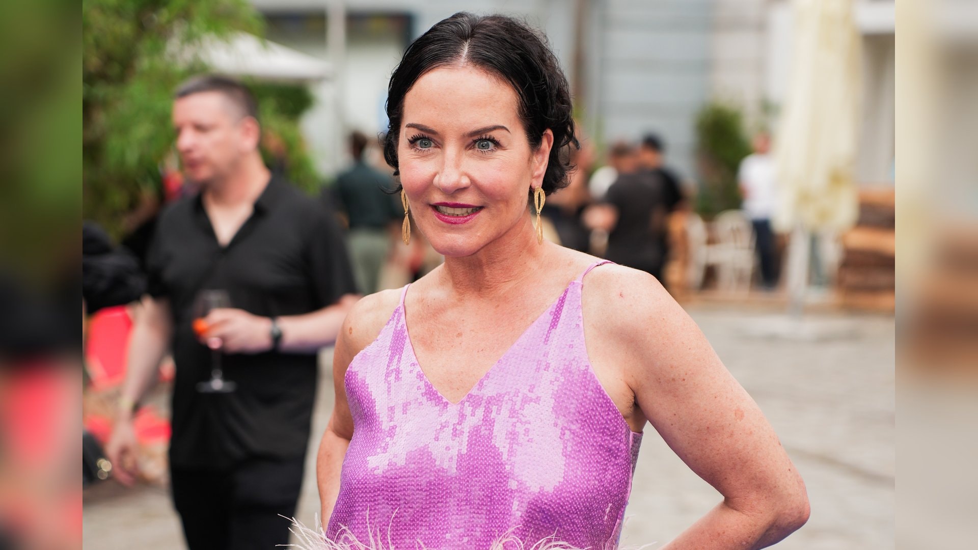 Schauspielerin Marisa Burger genoss «Servus München», die Filmfestparty von Bavaria Studios & Bavaria Fiction.