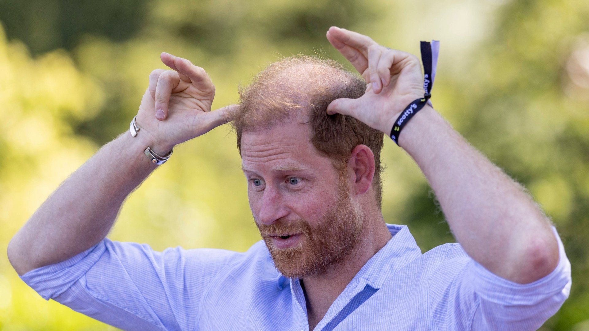 Prinz Harry vor wenigen Tagen während seines Besuchs in seiner Heimat Grossbritannien.