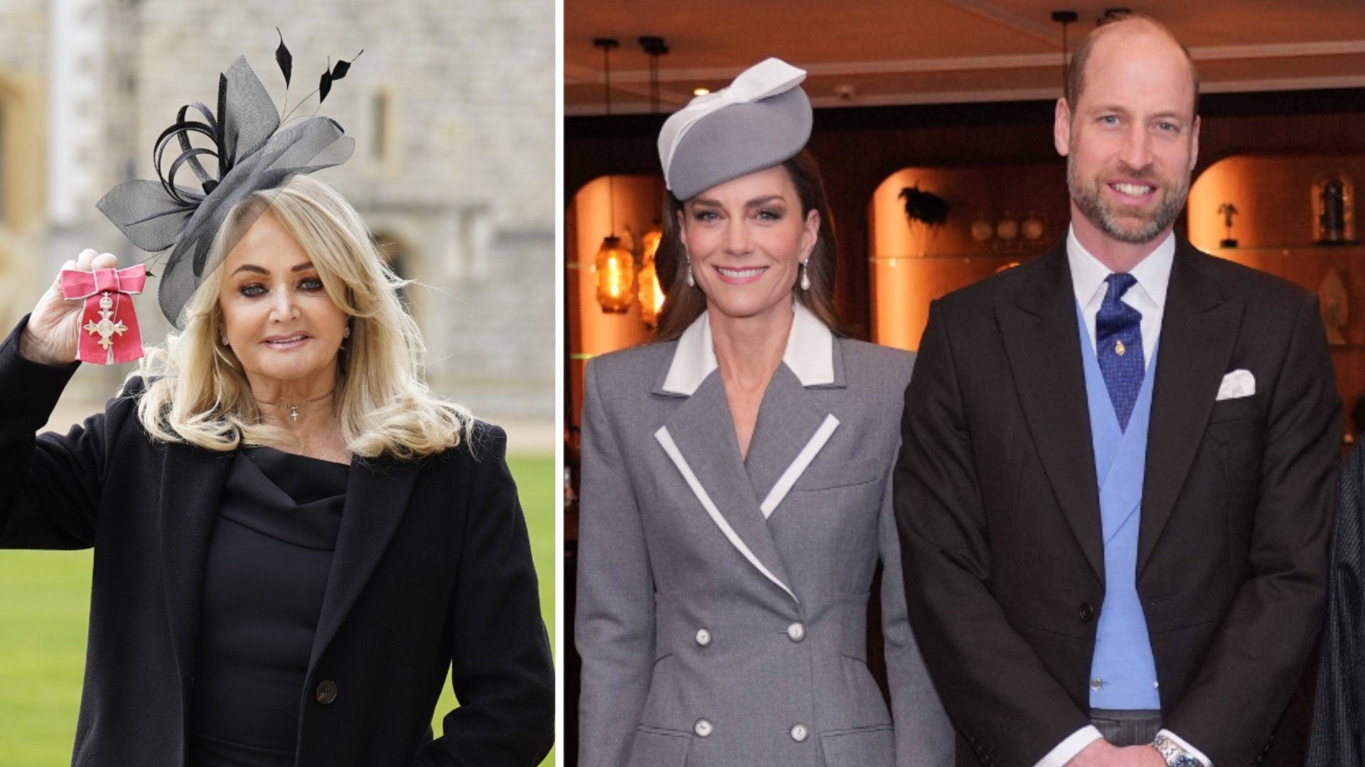 Bonnie Tyler (l.) wurde 2023 mit dem Order of the British Empire ausgezeichnet - William und Kate erinnern anlässlich ihres Todes an den grossen Tag.