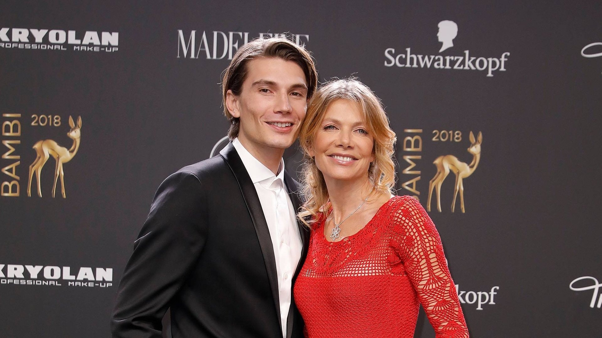 Ursula Karven und ihr Sohn Christopher Veres bei der Bambi-Verleihung im Jahr 2018.