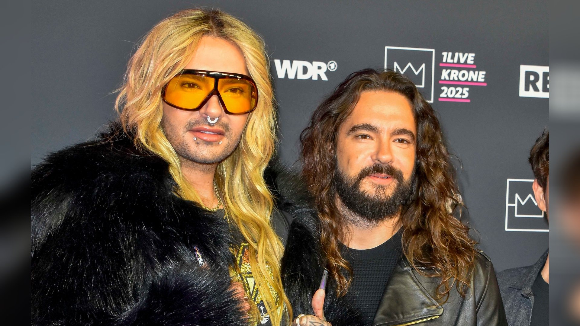 Bill et Tom Kaulitz sur le tapis rouge.