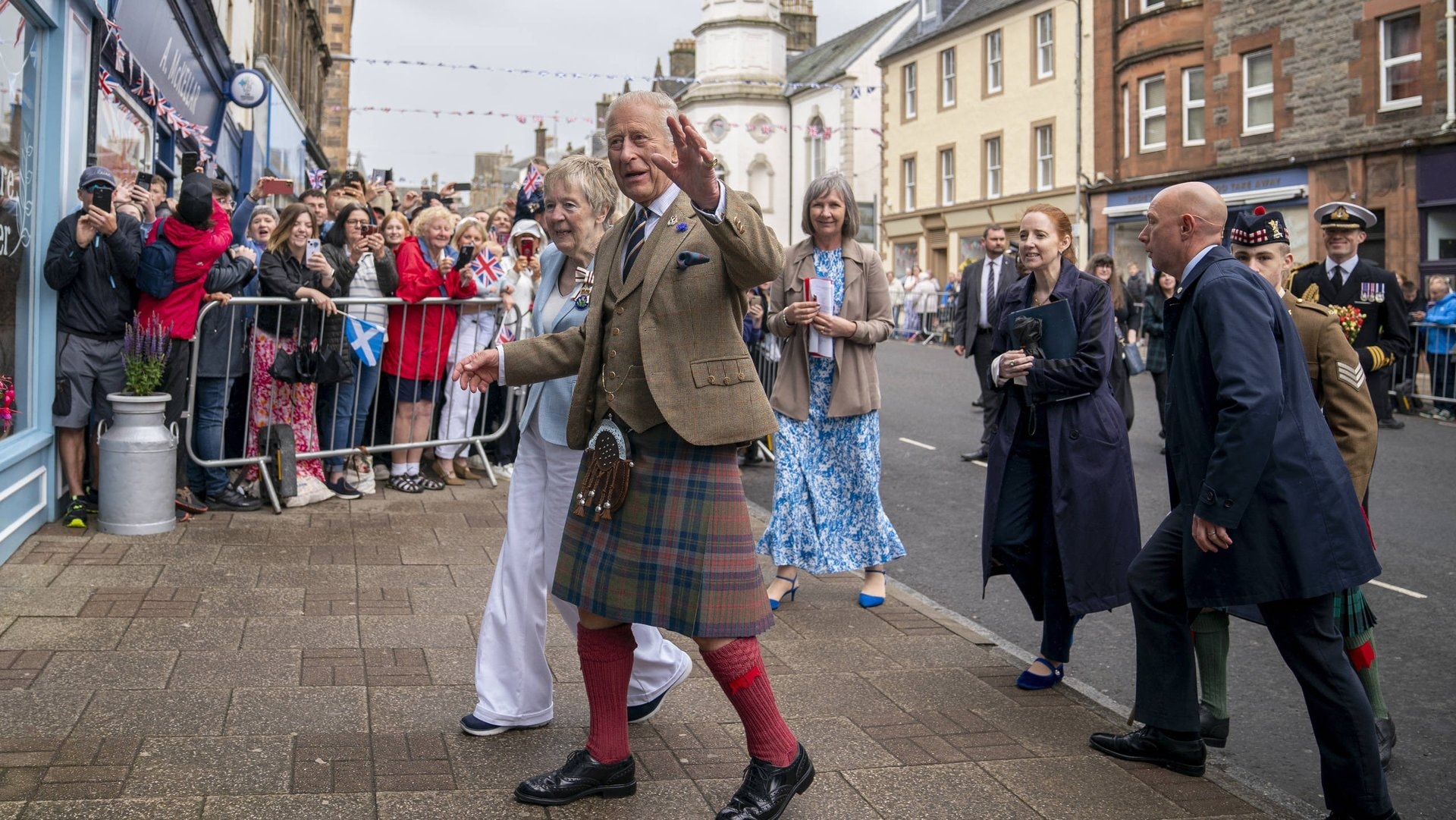 König Charles lässt sich gerne im Kilt sehen.