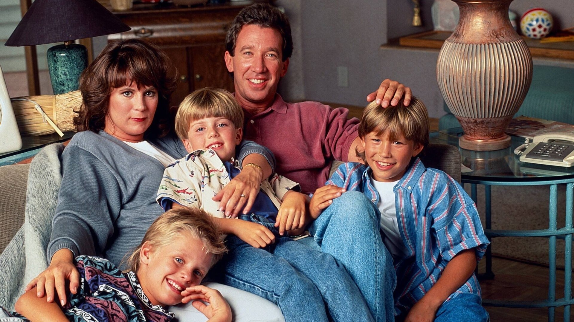 Zachery Ty Bryan, Patricia Richardson, Taran Noah Smith, Tim Allen und Jonathan Taylor Thomas (v.l.n.r.) spielten die Familie bei «Hör mal, wer da hämmert».