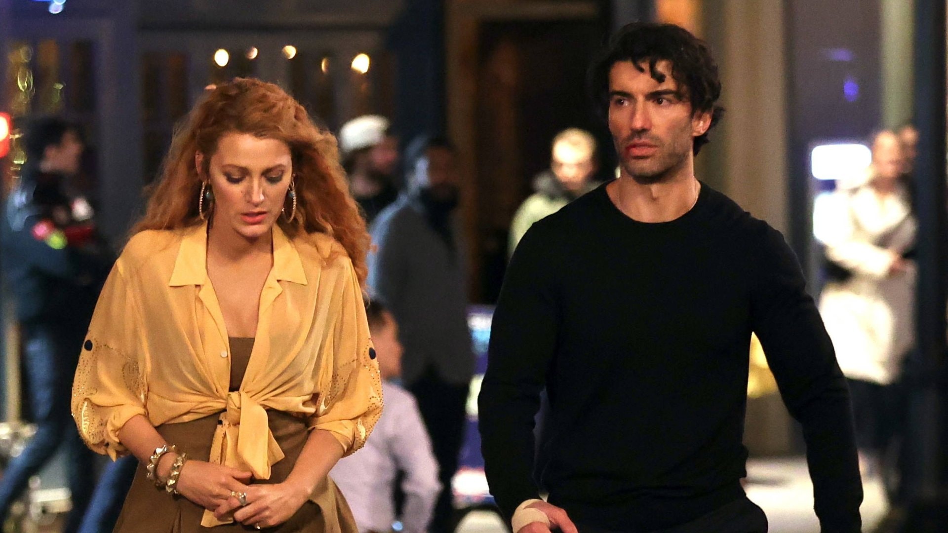 Blake Lively und Justin Baldoni bei den Dreharbeiten zu «Nur noch ein einziges Mal».