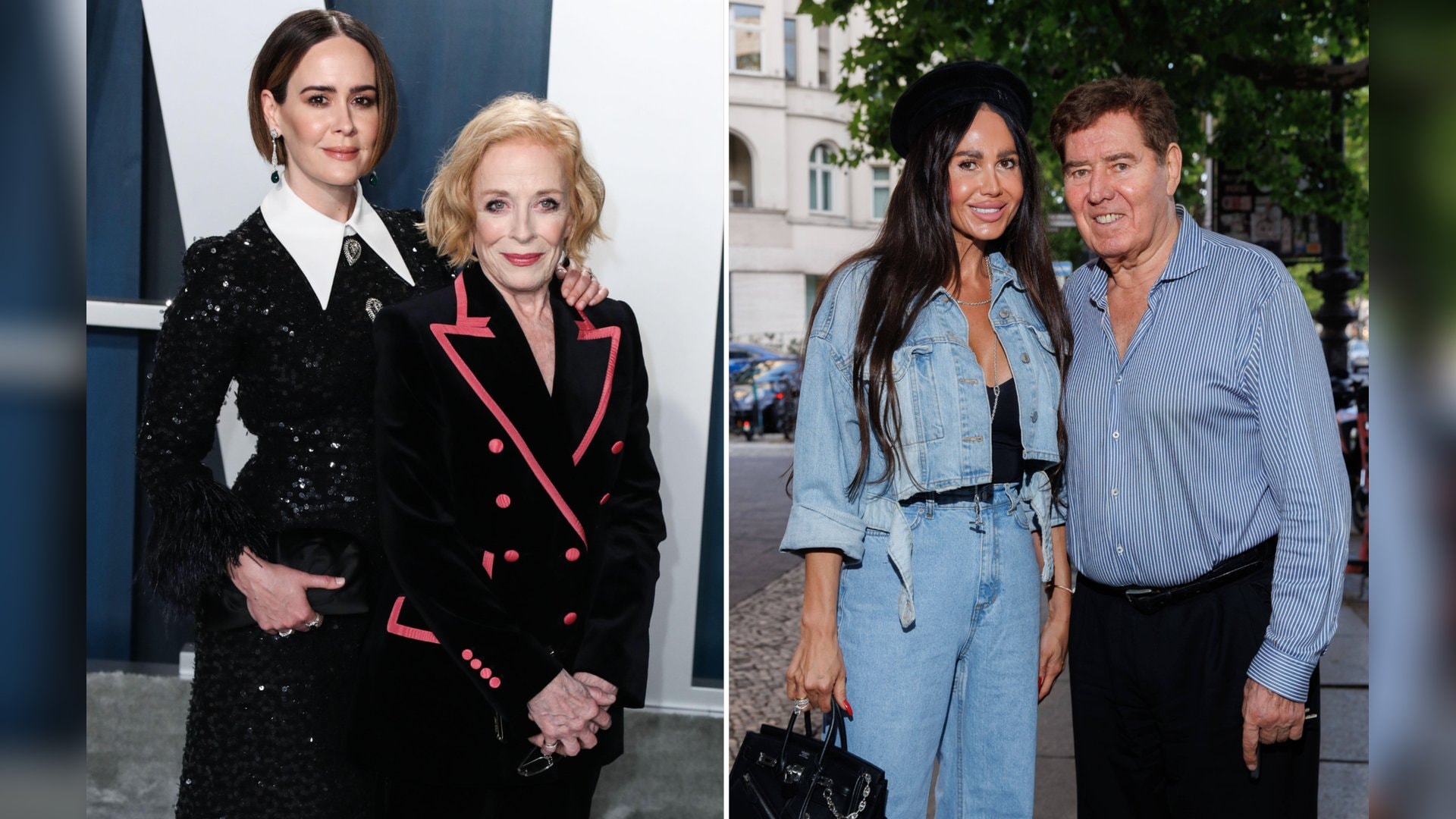 Sarah Paulson (l.) und ihre Partnerin Holland Taylor trennen 32 Jahre, Jack White und seine Frau Raffaela Nussbaum 44 Jahre.