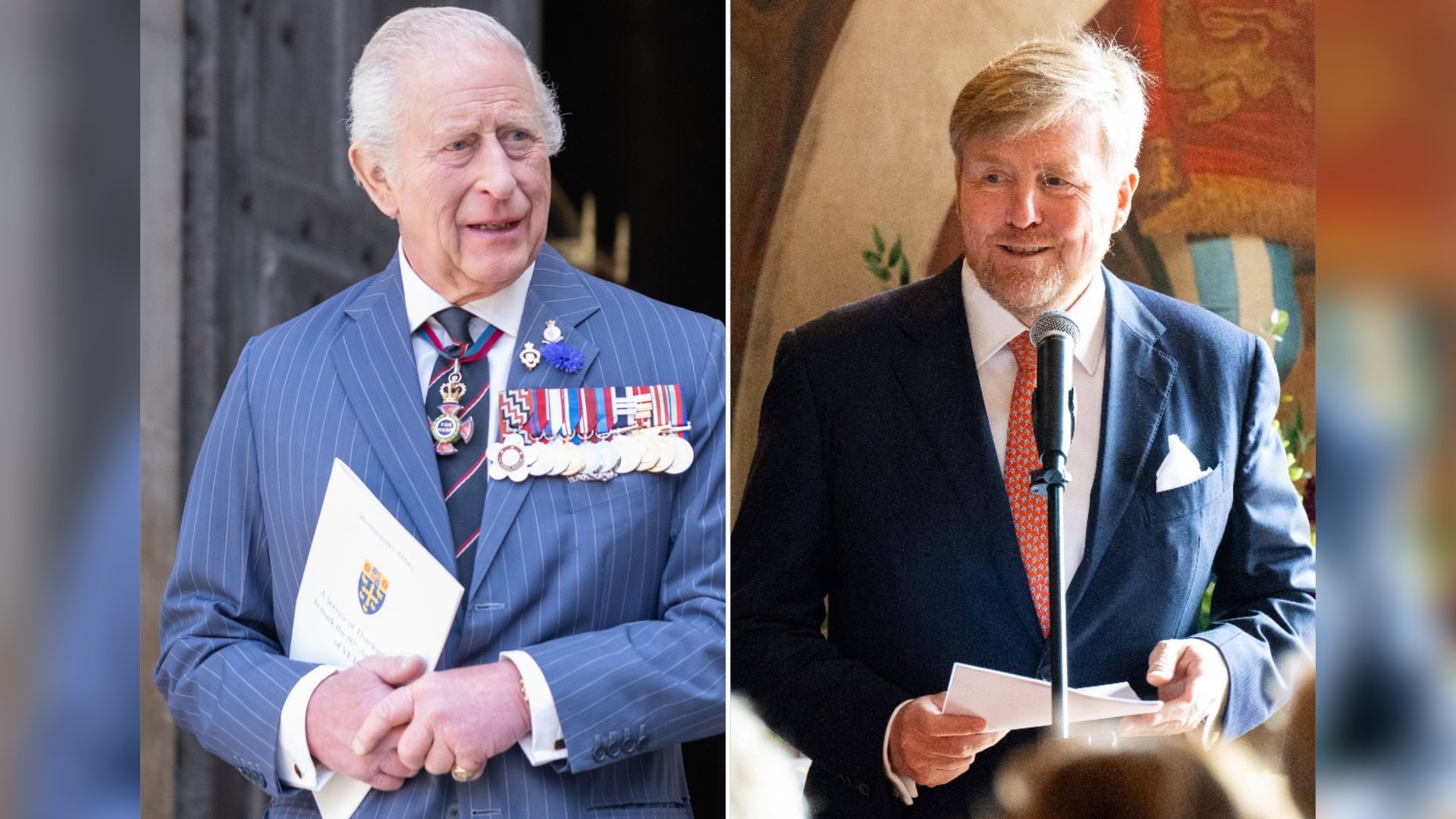 König Charles III. und König Willem-Alexander könnten sich ohne Probleme auch auf Deutsch unterhalten. Beide beherrschen die Sprache sehr gut.