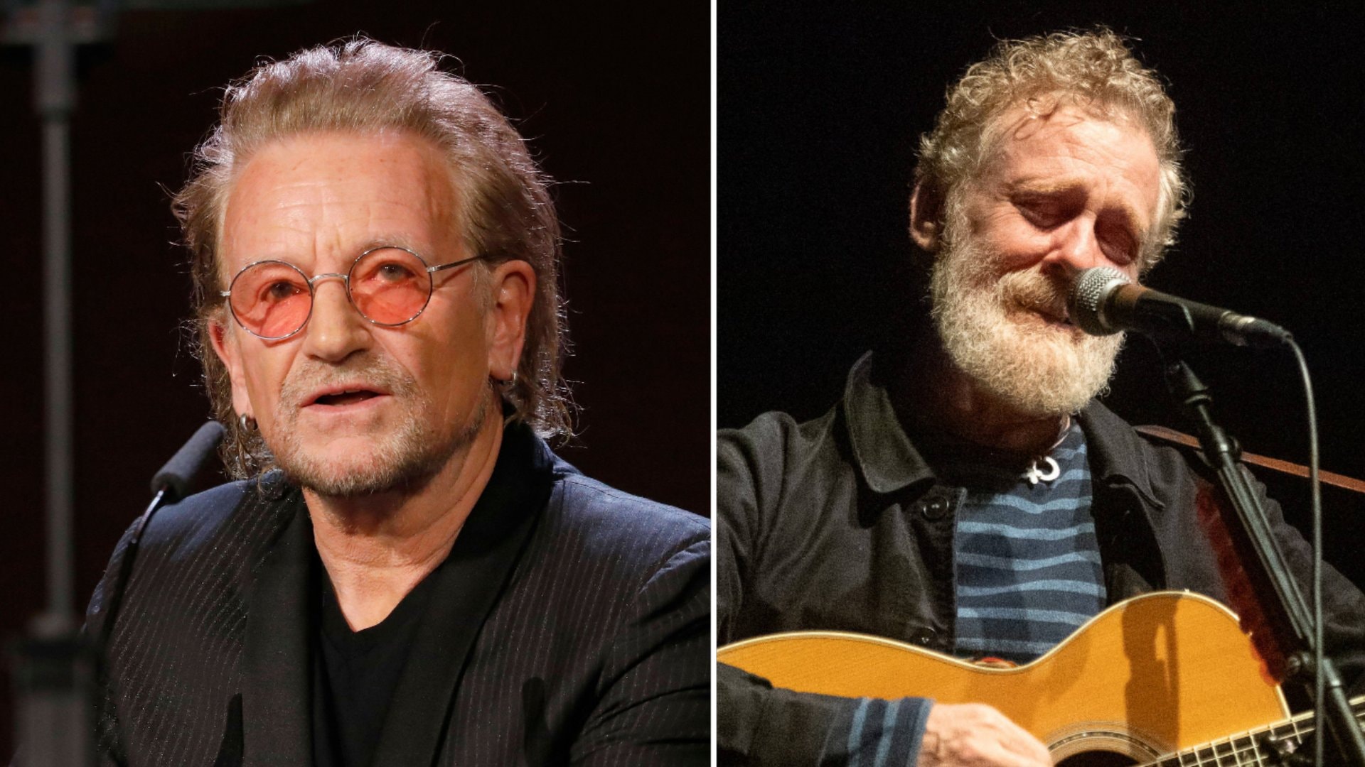 Bono sang bei der Trauerfeier für Glen Hansard einen U2-Hit.