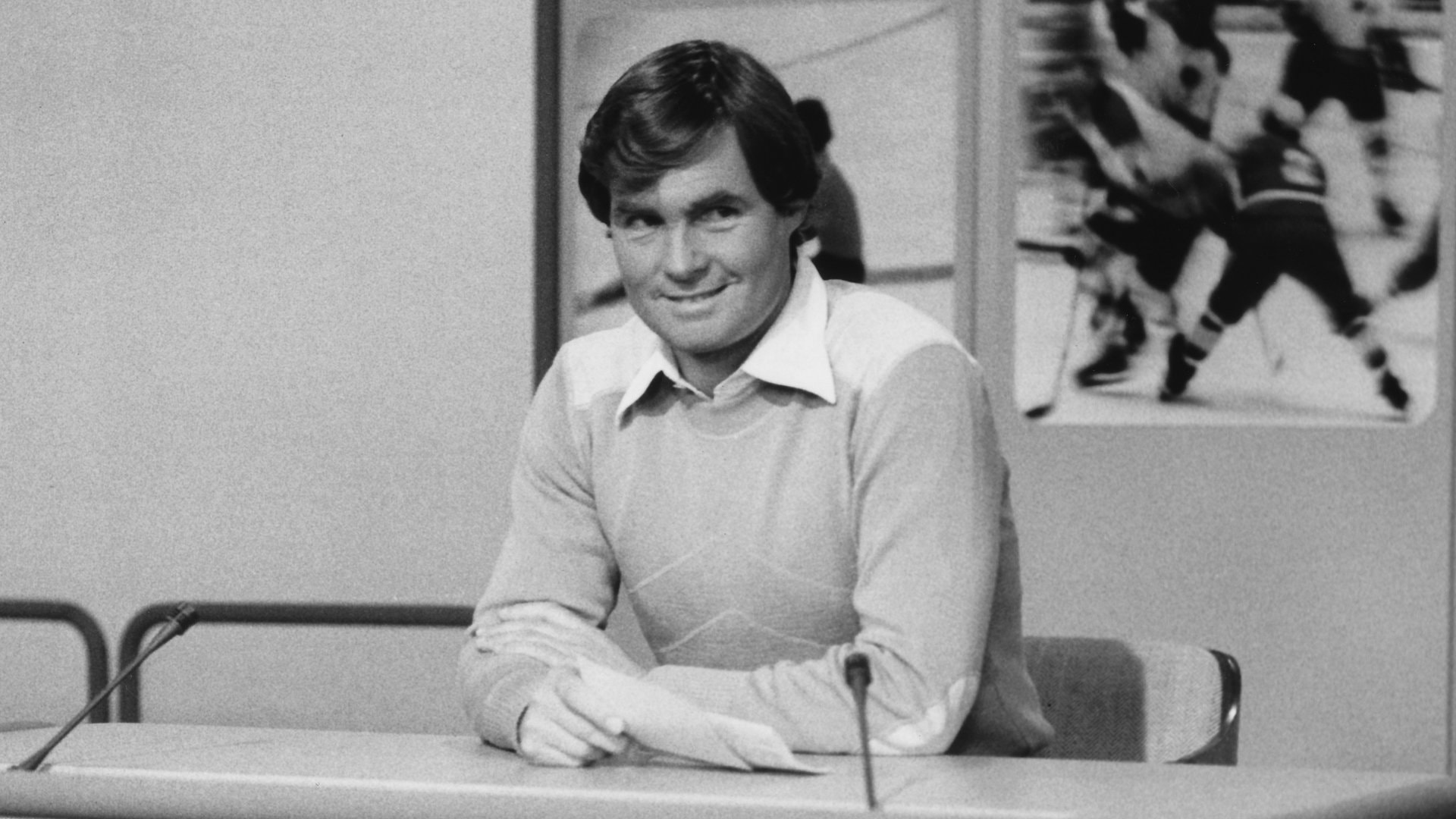 Manfred Vorderwülbecke in seinem «Blickpunkt Sport»-Studio.