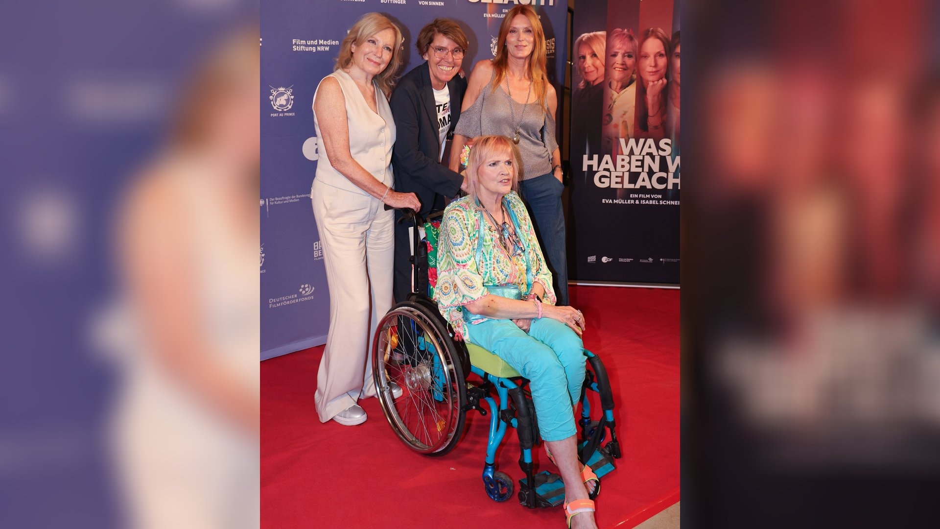 Maren Kroymann, Bettina Böttinger, Gaby Köster (v.) und Esther Schweins bei der Premiere von «Was haben wir gelacht» in Köln.