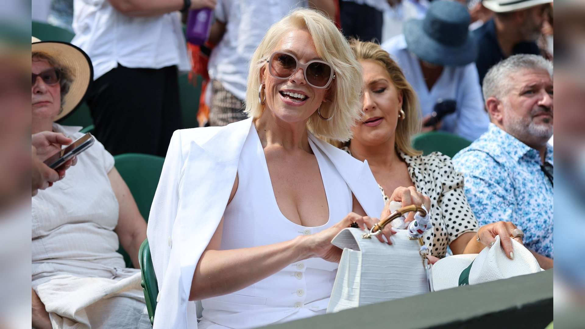 Hannah Waddingham überzeugte bei ihrem Auftritt in Wimbledon.