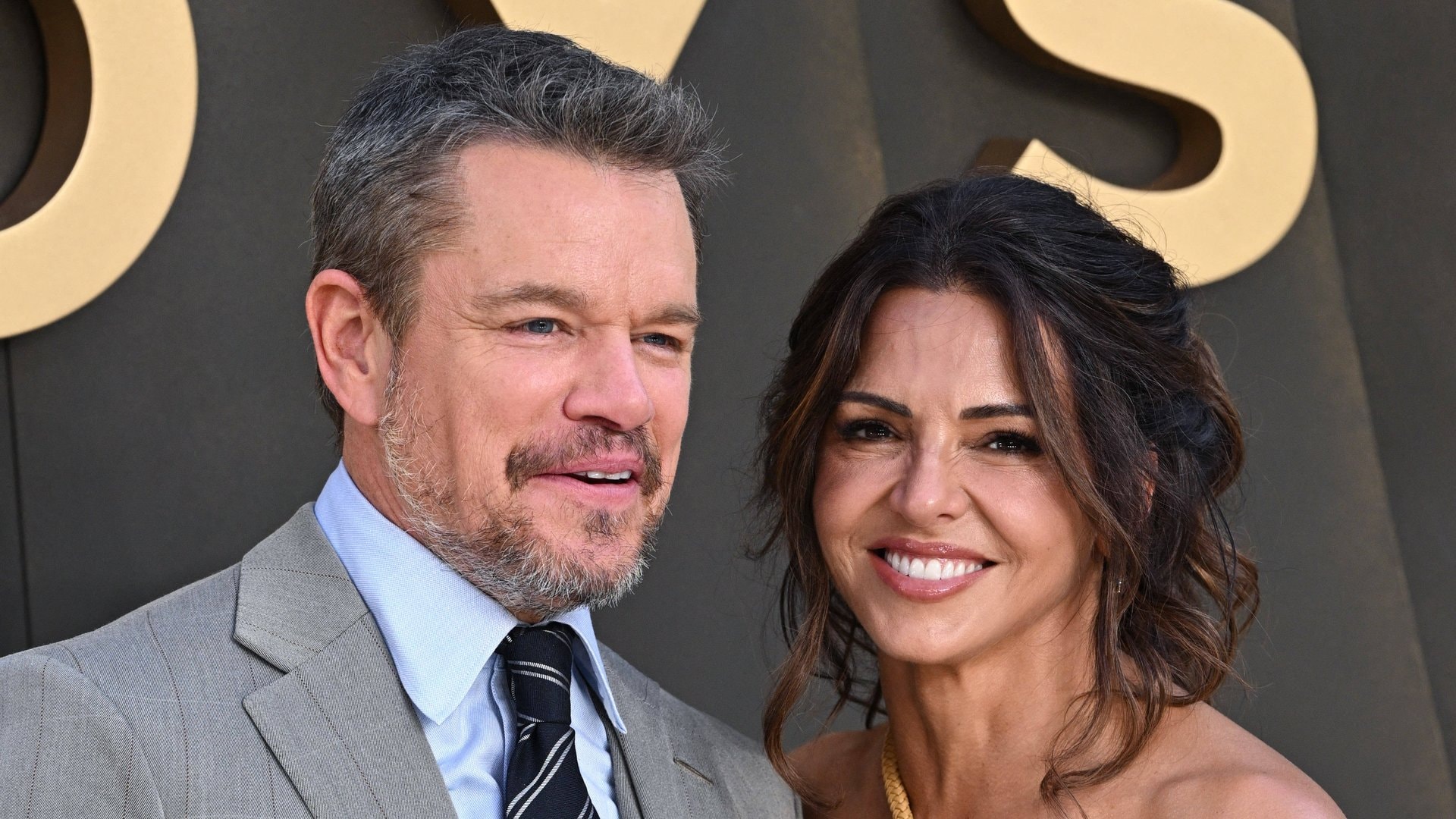 Matt Damon und Ehefrau Luciana Anfang Juli in London.