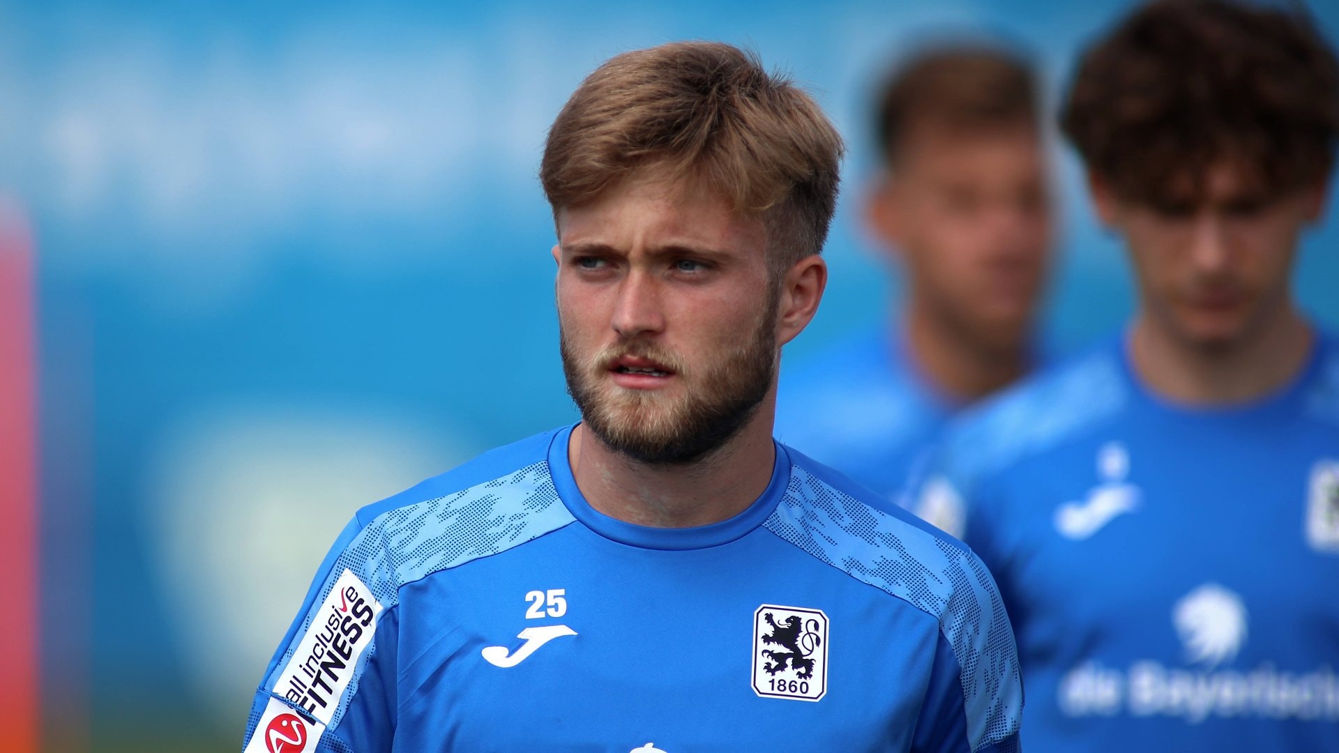 Mathew Collins während eines Trainings der Löwen in diesem Juli.