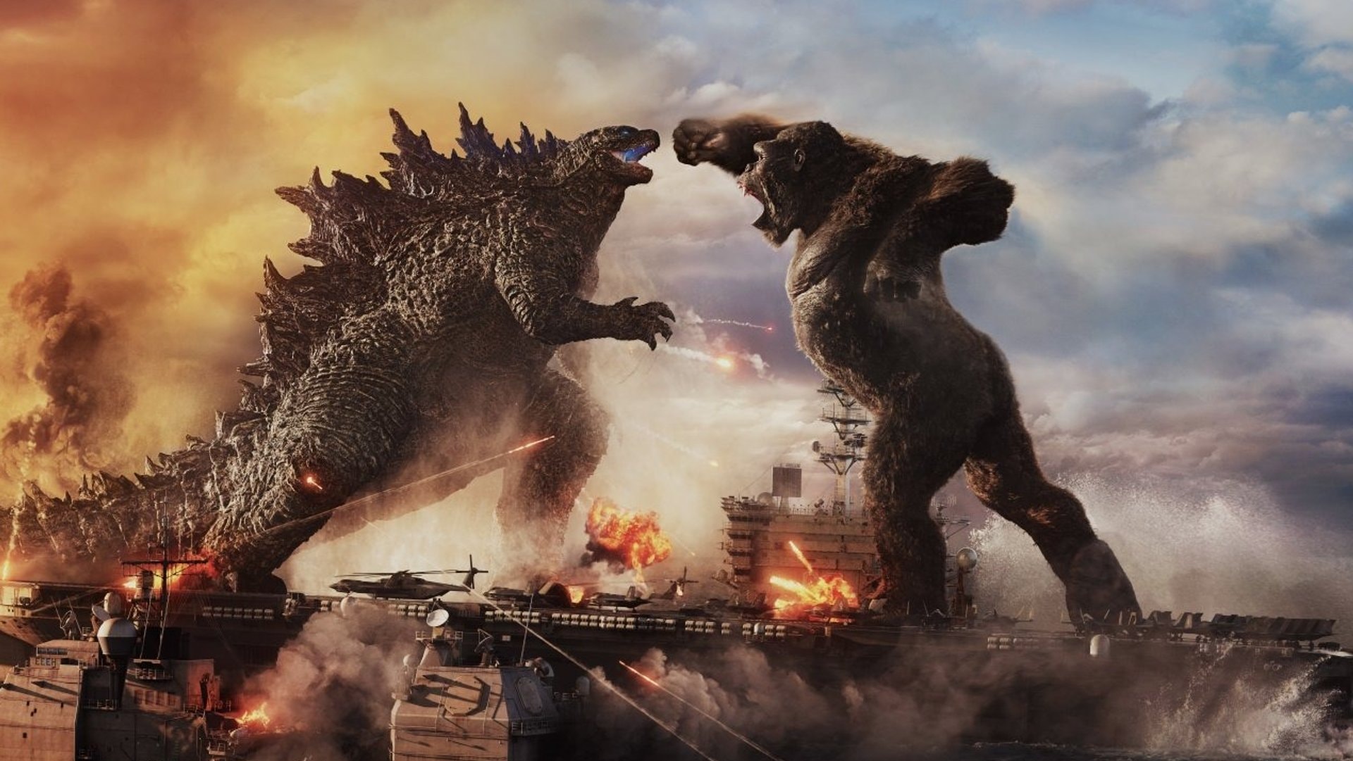 « Godzilla vs. Kong » : le gigantesque singe Kong est chargé de mettre le monstre Godzilla à sa place.