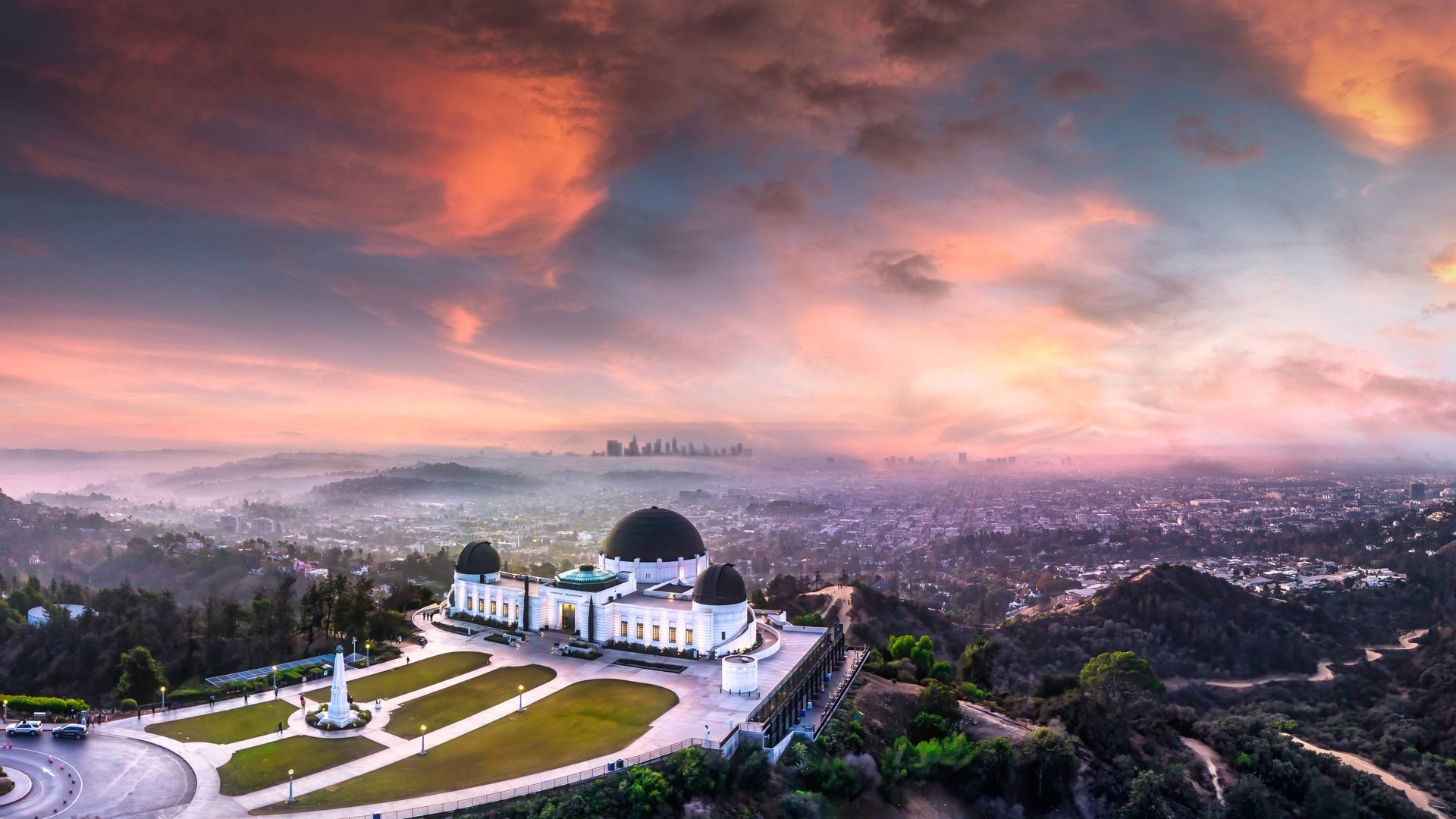 Das Griffith-Observatorium bietet einen spektakulären Ausblick über Los Angeles.